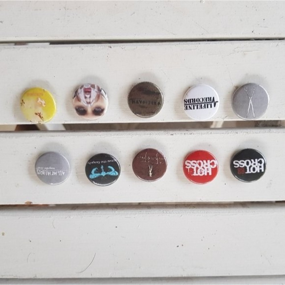 Punk rock and hardcore pins